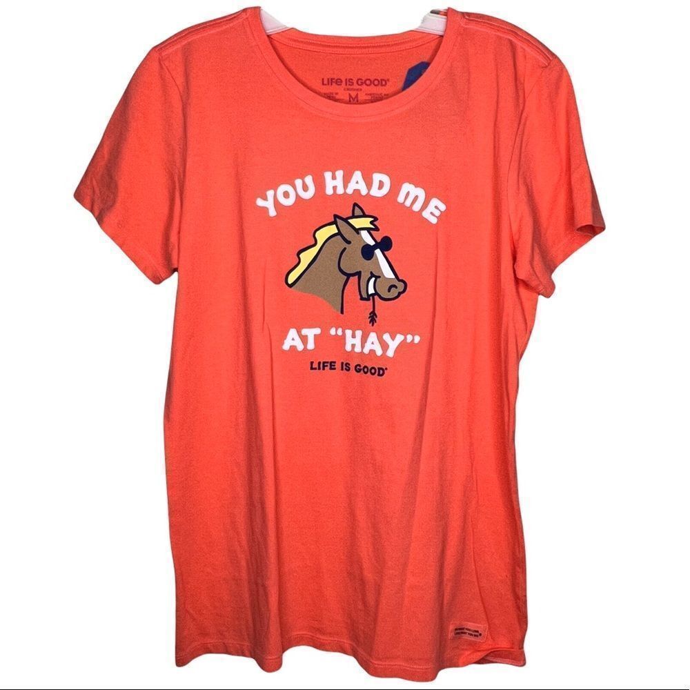 Life Is Good "Hay" T-Shirt‎ nwt